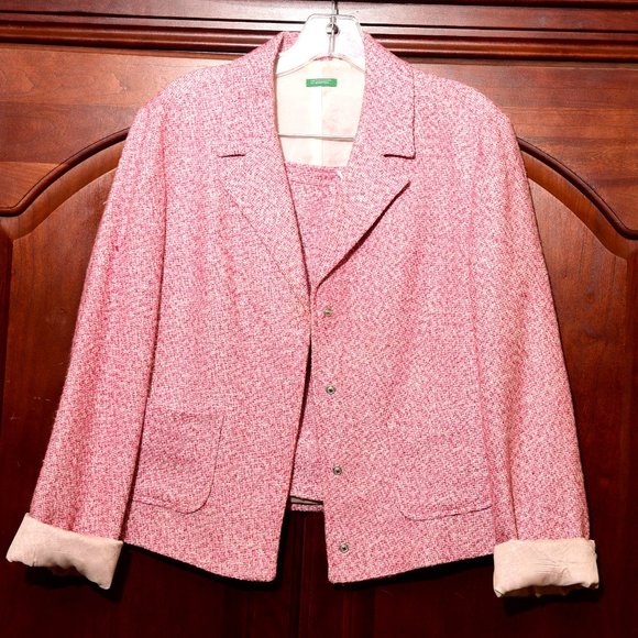 UNITED COLORS OF BENETTON ~Jacket & Skirt Suit  From Italy - Picture 5 of 5